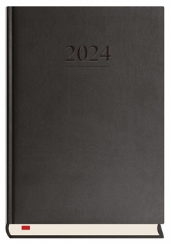 Terminarz 2024 A5 dzienny Menadżera czarny