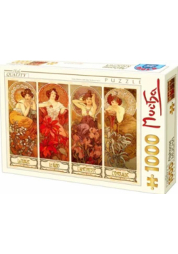 Puzzle 1000 Alfons Mucha, Kamienie szlachetne