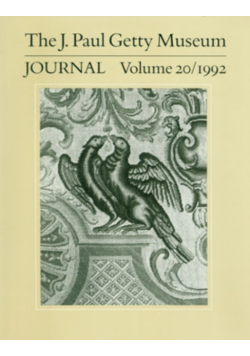 The J Paul Getty Museum Journal Volume 20 / 1992