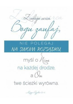 A Kartka składana - Z całego serca zaufaj - napisy