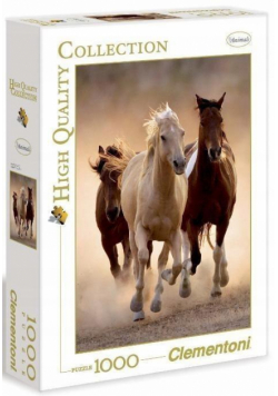 Puzzle 1000 HQ Running horses