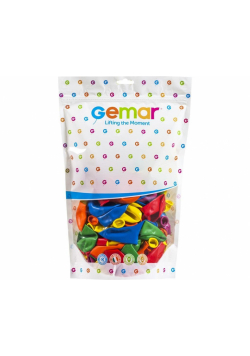 Balony pastelowe różnokolorowe 25,4cm 50szt
