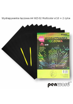 Wydrapywanka tęczowa A4 multicolor WZ-02