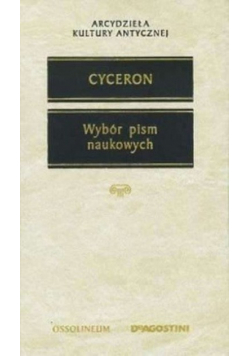 Cyceron Wybór pism naukowych