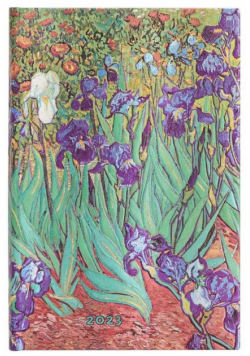 Kalendarz książkowy mini 2023 Van Goghs Irises