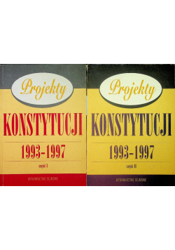 Projekty Konstytucji 1993 - 1997 Część 1 i 2