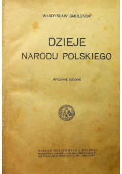 Dzieje narodu Polskiego 1921 r.