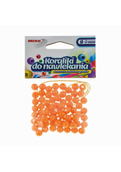 Koraliki do nawlekania złote + sznurek 8mm 16g