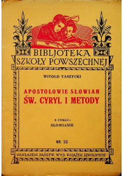 Apostołowie Słowian Św Cyryl i Metody 1933 r.