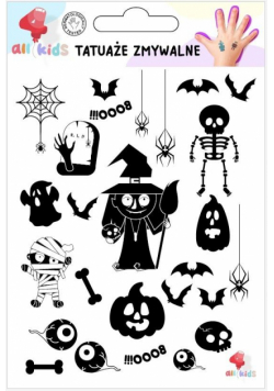 Tatuaże zmywalne dla dzieci Halloween 2