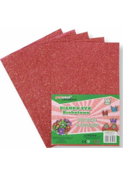 Pianka multicolor brokat 6 20x30 5szt