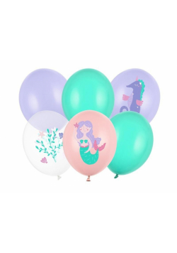 Balony Roczek Morski Świat 30cm 6szt