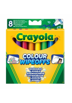 Markery suchościeralne do tablic 8 kolorów CRAYOLA
