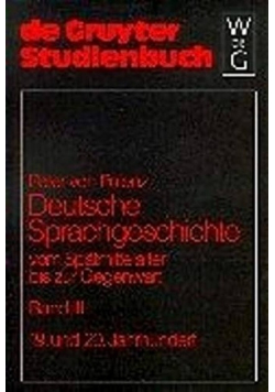 Deutsche Sprachgeschichte Vom Spatmittelalter