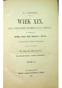 Wiek XIX Tom 1 1891 r.