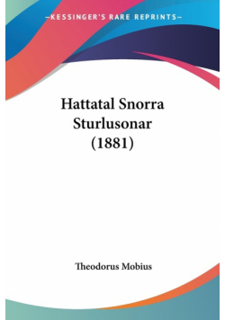 Hattatal Snorra Sturlusonar (1881)