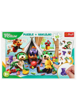 Puzzle 30 + naklejki Rodzina Treflików TREFL