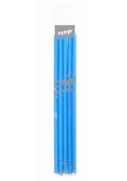 Świeczki 14cm niebieskie 10szt