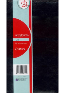 Wizytownik 96 trzyklatkowy 726 czarny ANTRA