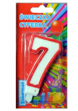 Świeczka cyferka 7