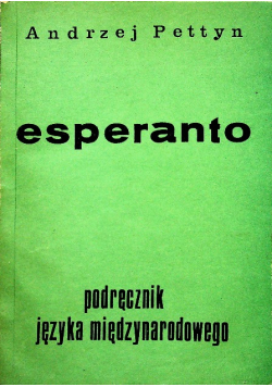 Esperanto Podręcznik języka międzynarodowego