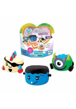 Zestaw z lekką ciastoliną piankolina Squishy Monst