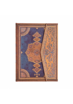 Kalendarz Paperblanks 2023 Safavid Indigo Midi Tygodniowy