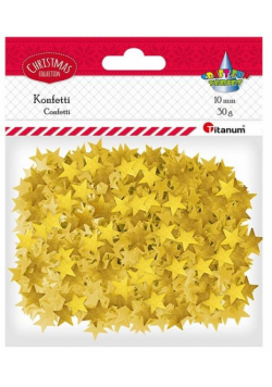 Konfetti gwiazdki 30g złote