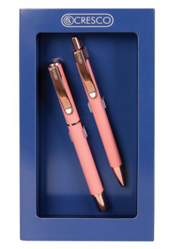Pióro + długopis Master w etui GB różowy