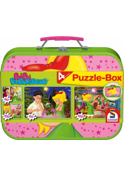 Puzzle 2x60 + 2x100 w walizce Bibi Blocksberg G3