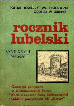 Rocznik lubelski 1985 1986