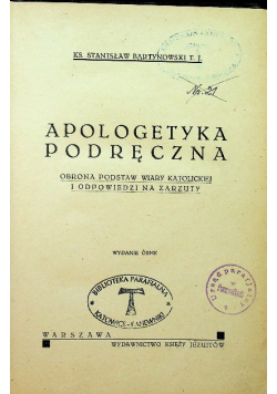 Apologetyka podręczna 1939 r .