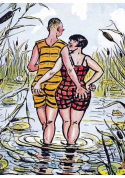 Karnet B6 z kopertą Rund um's freibad
