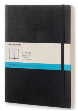 Notes Classic 19x25 miękka op. kropki czarny