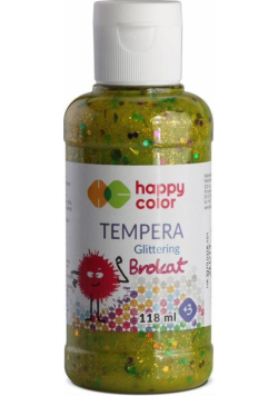 Farba Tempera 118ml brokat złota HAPPY COLOR