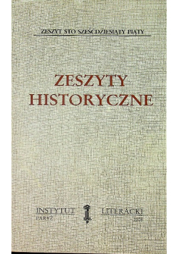 Zeszyty historyczne zeszyt 165