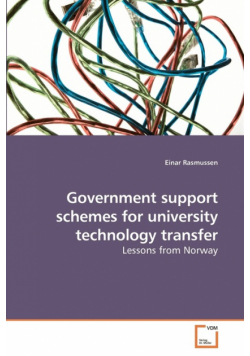 Government support schemes for university technology transfer