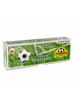 Farby plakatowe 12 kolorów 20ml Football