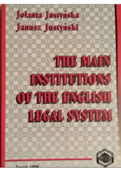 The main institutions of the english legal system