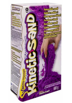 Kinetic Sand - neonowy piasek 680g - fioletowy