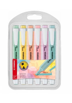 Zakreślacz SwingCool etui 6 kolorów Pastel STABILO