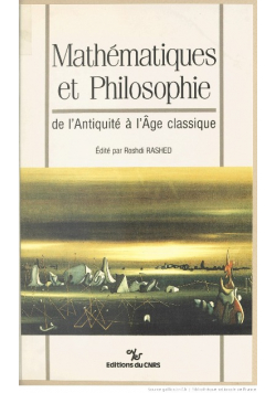 Mathematiques et philosophie de l'antiquite a l age classique