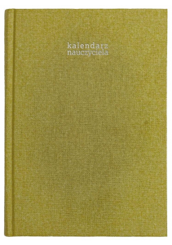 Kalendarz naucz. 2023/24 A5 tyg. Len seledynowy