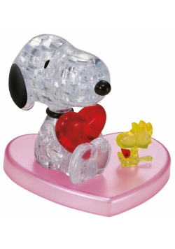 Crystal puzzle Snoopy z sercem
