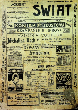 Świat Pismo tygodniowe ilustrowane 1910 r