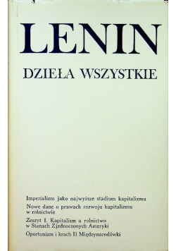 Lenin Dzieła Wszystkie Tom 27