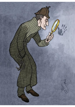 Karnet B6 z kopertą Sherlock Holmes
