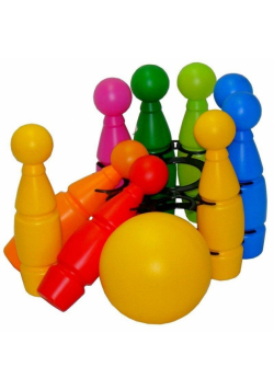 Kręgle maxi w koszyku