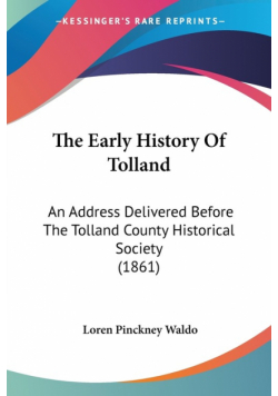 The Early History Of Tolland