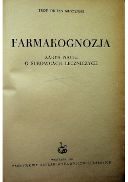 Farmakognozja